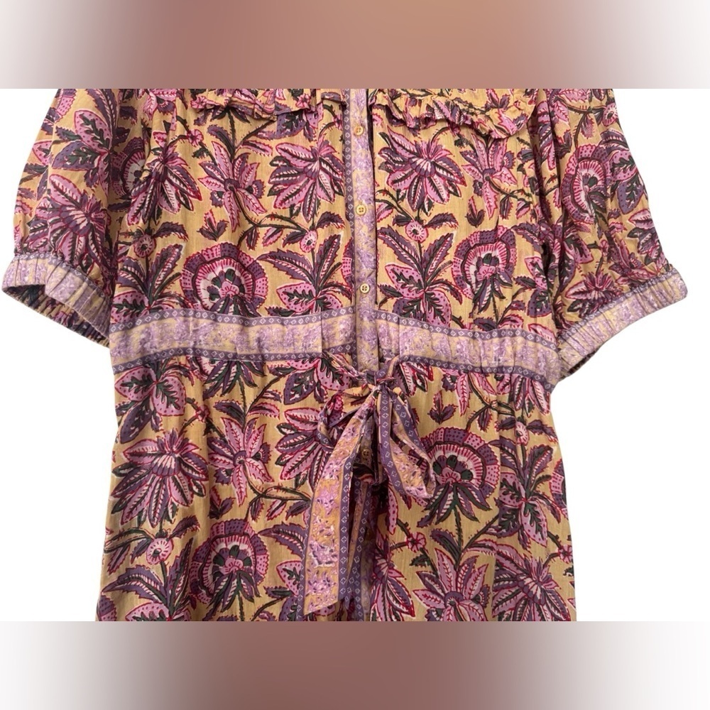 Lola Australia Pacific Boho Belted Midi Dress Size L - Picture 4 of 15